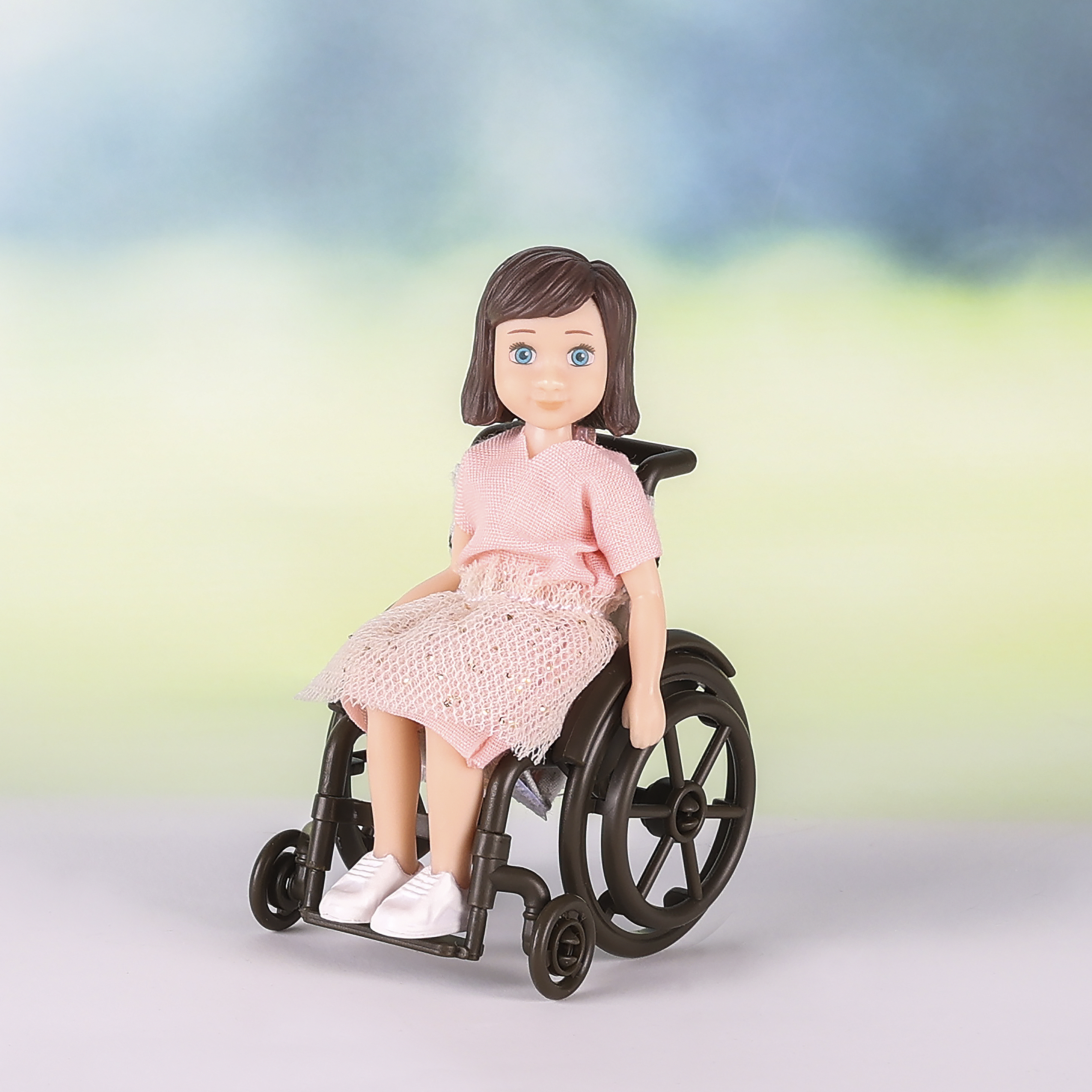 Lundby lundby	dollshouse doll with wheelchair
